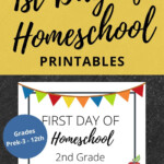 1st Day Of Homeschool Free Printables Free Homeschool Printables