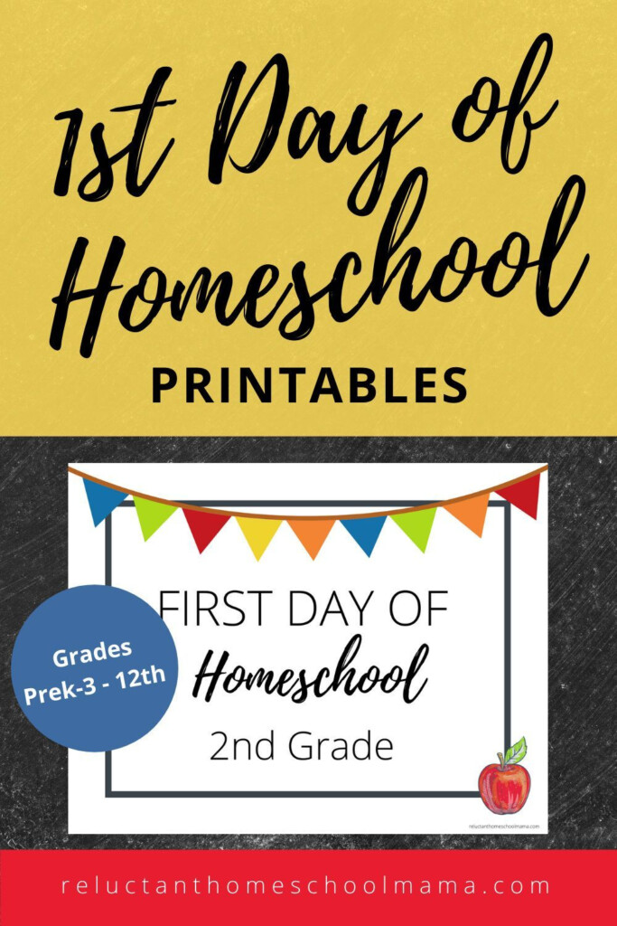 1st Day Of Homeschool Free Printables Free Homeschool Printables 