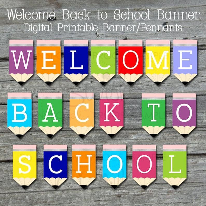  24 Free Printable Welcome Back Banner In 2020 Welcome Back Banner 