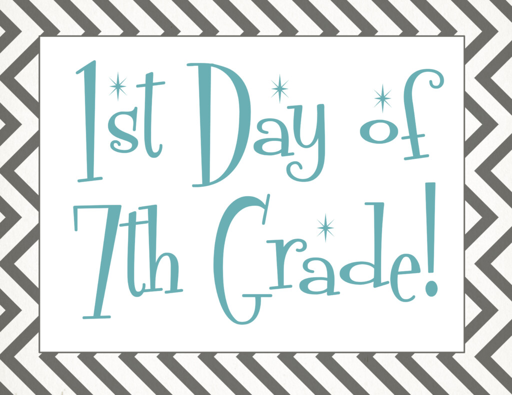 Back To School Free First Day Of School Printables