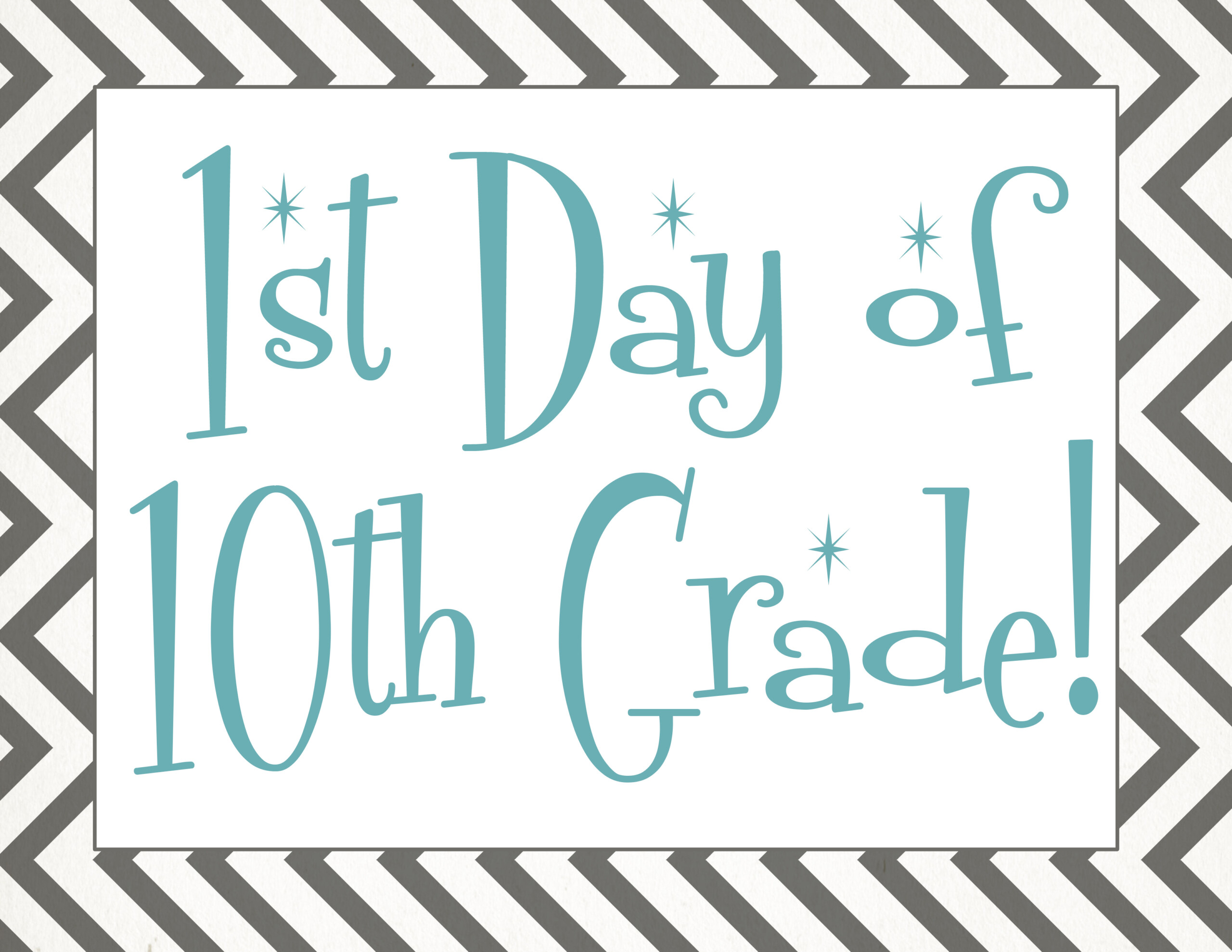 Back To School Free First Day Of School Printables