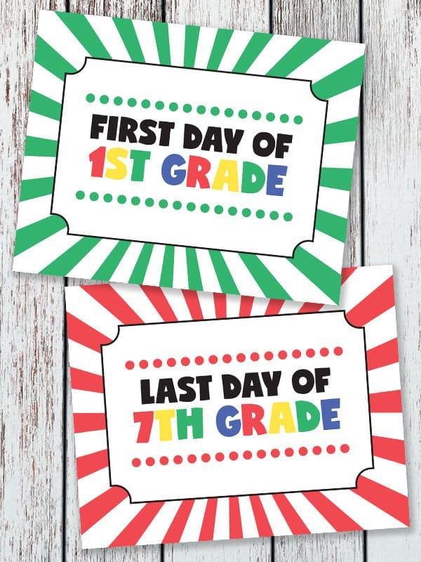 Back To School Printable Signs Love Paper Crafts