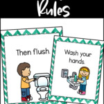 Bathroom Rules Posters Bathroom Rules Kids Bathroom Rules Sign