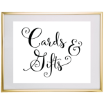 Cards And Gifts Wedding Sign Wedding Shower Signs Bridal Shower