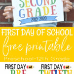 Cute Free First Day Of School Sign School Signs First Day Of School