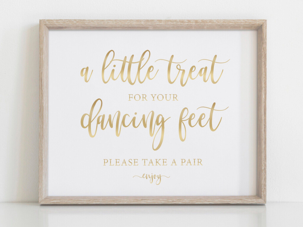 Dancing Shoes Printable Wedding Sign Wedding Signs Little Etsy 