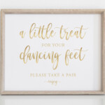 Dancing Shoes Printable Wedding Sign Wedding Signs Little Etsy