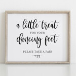 Dancing Shoes Printable Wedding Sign Wedding Signs Little Etsy