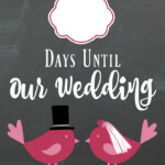 Diy Lovebirds Wedding Countdown Sign A Bride On A Budget Free