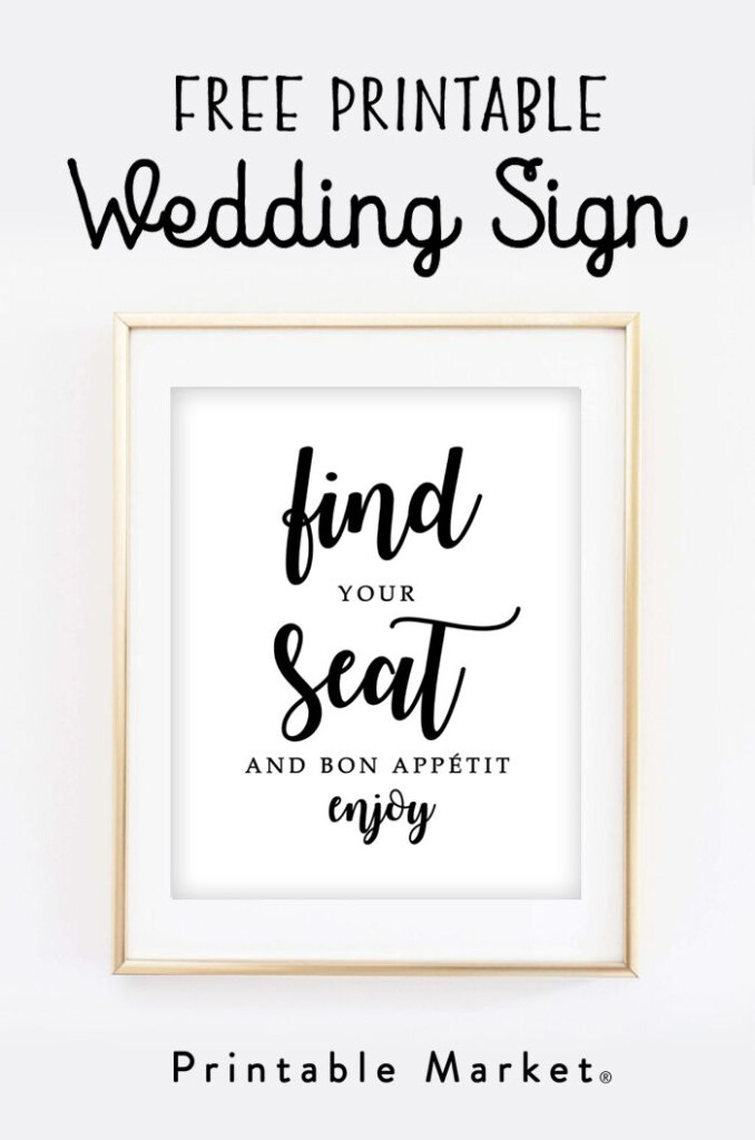 Find The Perfect Printable Printable Market Free Wedding Printables 