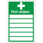 First Aiders Sign Discount Fire Supplies