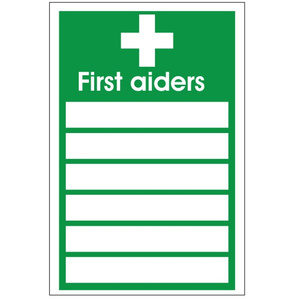 First Aiders Sign Discount Fire Supplies