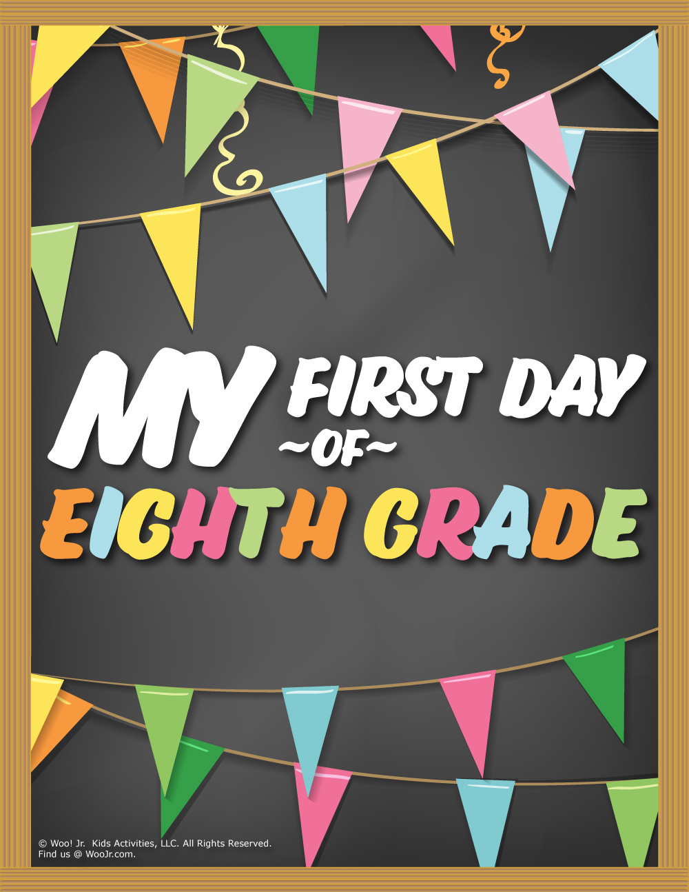 First Day 8th Grade Sign Free Printable 2023 FreePrintableSign