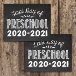 First Day Of Preschool 2021 2022 Last Day Of Preschool Etsy Tenth