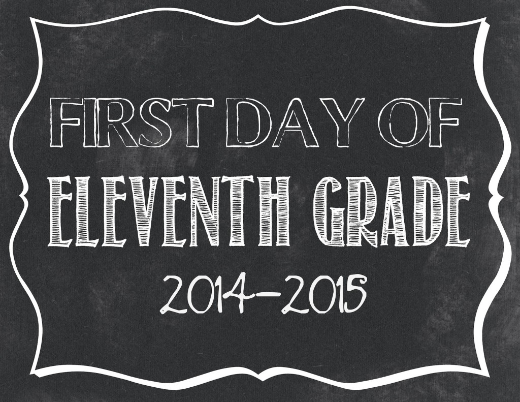 First Day Of 11th Grade Sign Free Printable 2024 FreePrintableSign