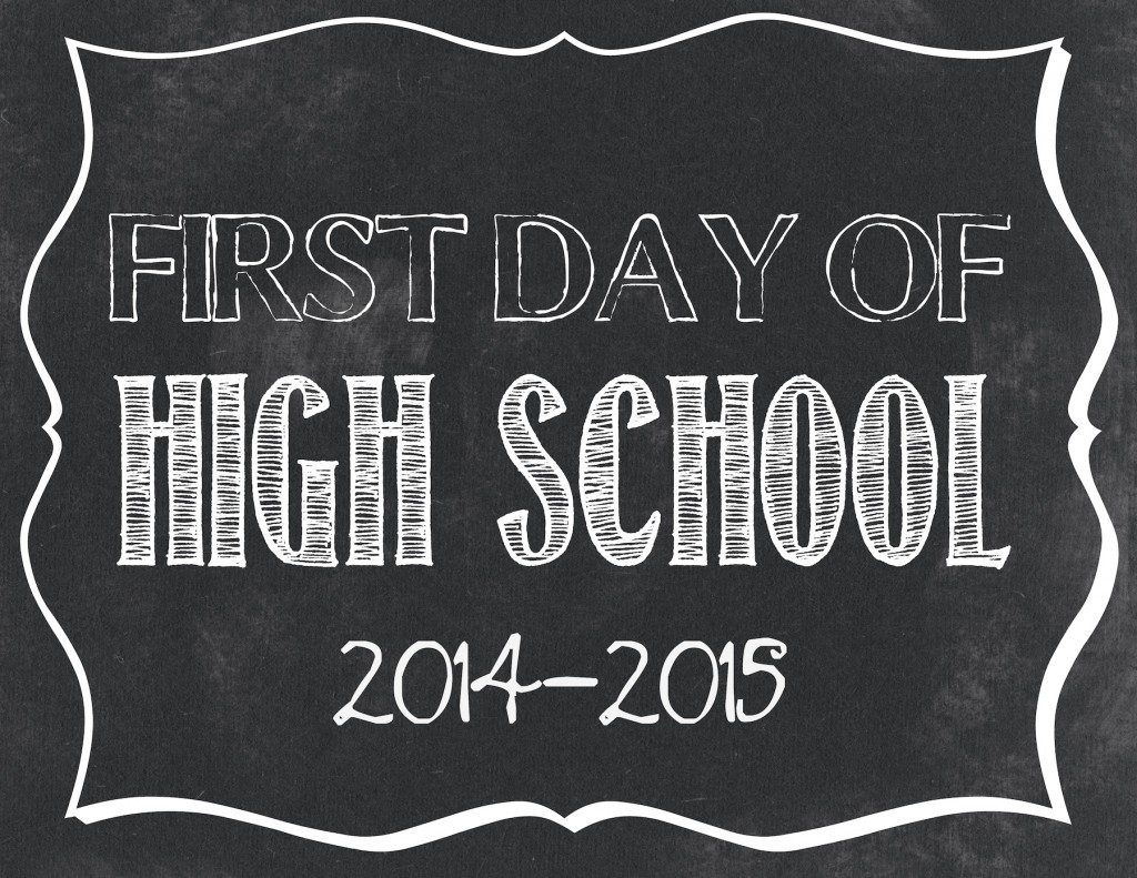 First Day Of School Printables 2014 2015 jpg Files Classy Clutter