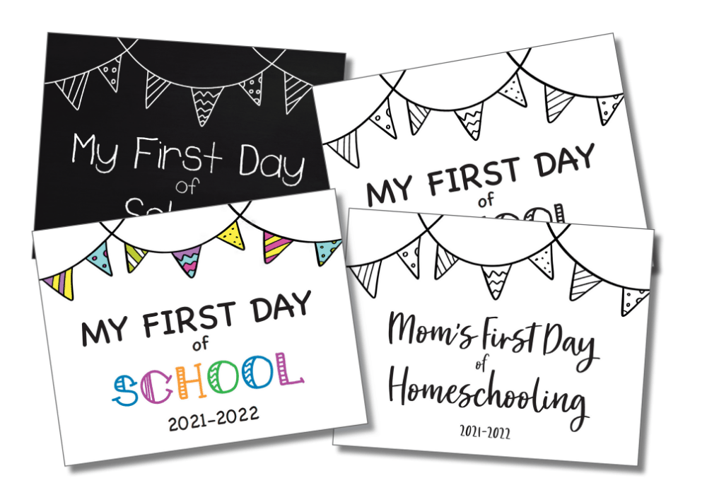 Free Printable First Day Of School Signs 2022 19 2022