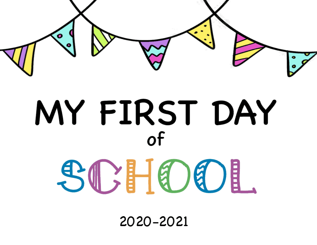 First Day Of School Sign FREE Printable Discovering Mommyhood