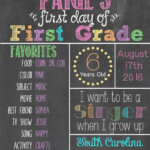 First Of School Sign PDF Image 10 Each All Goes To Buy Supplies