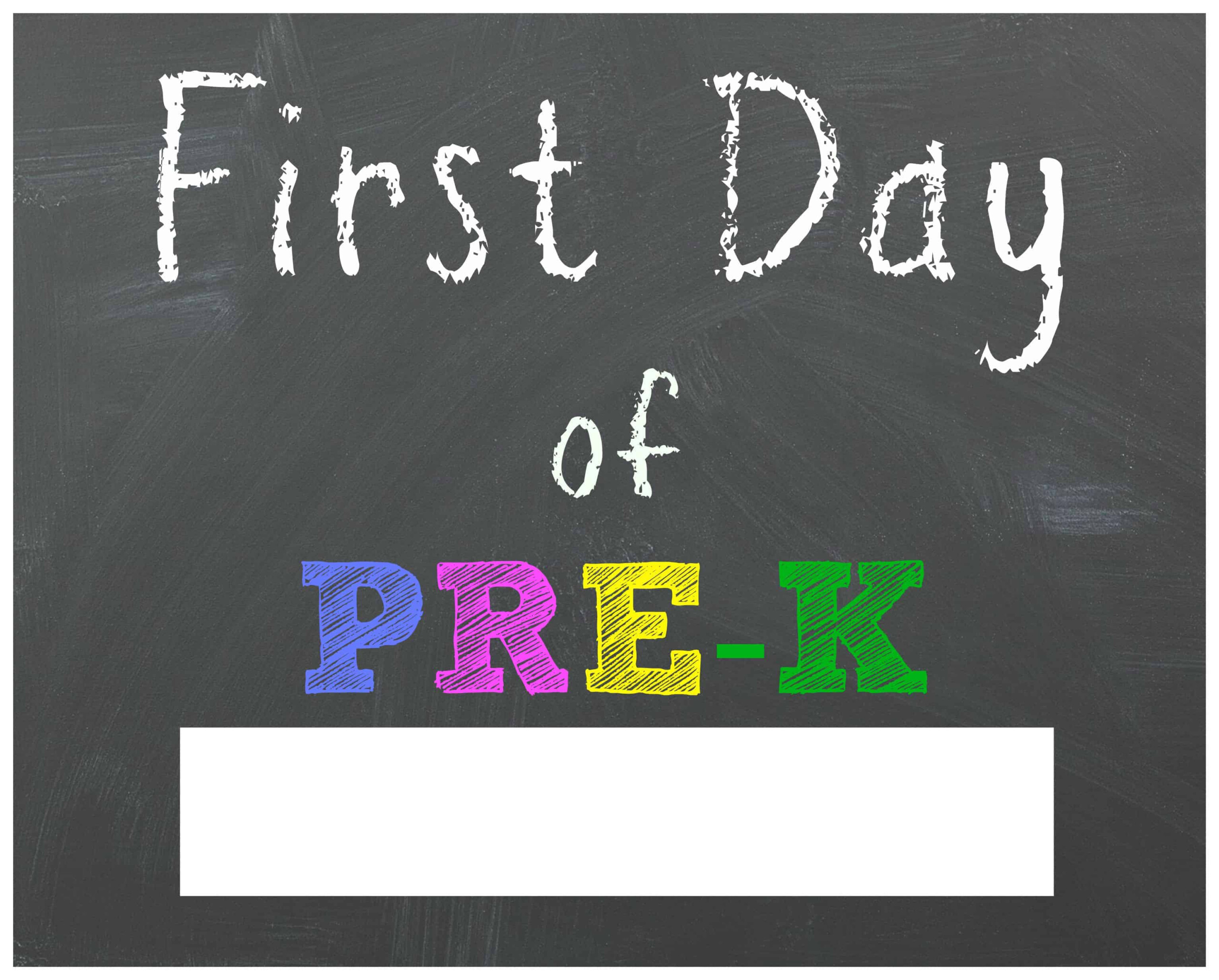 FREE Back To School Printable Chalkboard Signs For First Day Of School