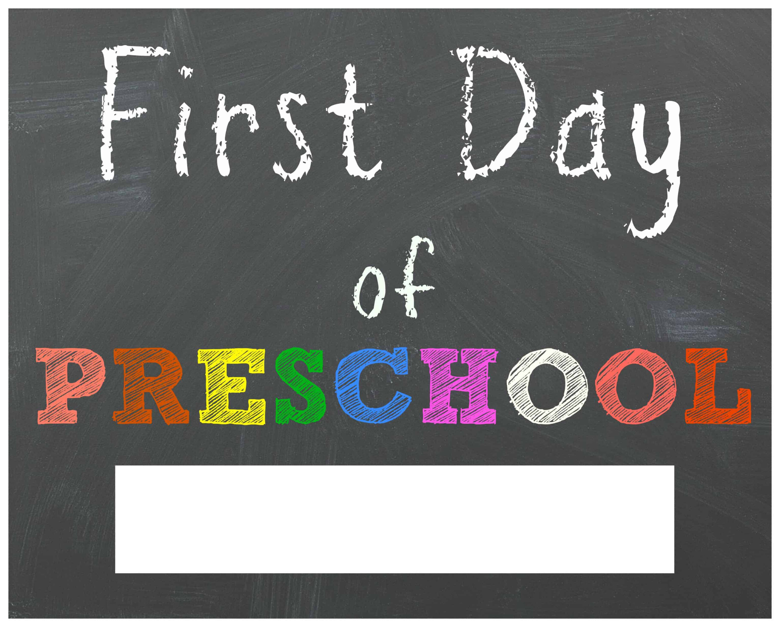 FREE Back To School Printable Chalkboard Signs For First Day Of School