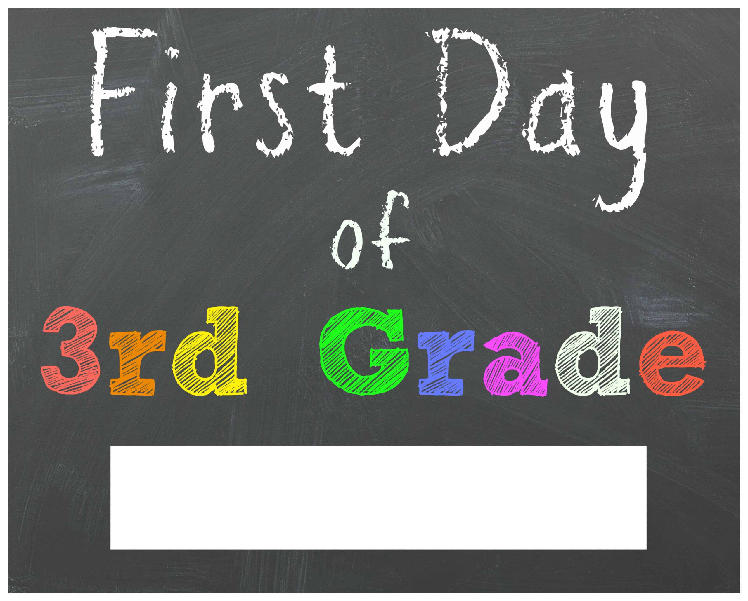 FREE Back To School Printable Chalkboard Signs For First Day Of School