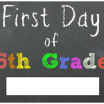 FREE Back To School Printable Chalkboard Signs For First Day Of School