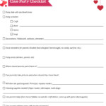Free Downloadable Valentine s Day Class Party Checklist SignUp
