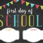 Free First Day Of School Sign Printable 2021 2022 Freebie Finding Mom