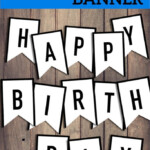 Free Happy Birthday Banner Printable Sign Birthday Banner Free