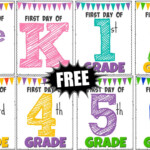 FREE Printable First Day Of School Signs