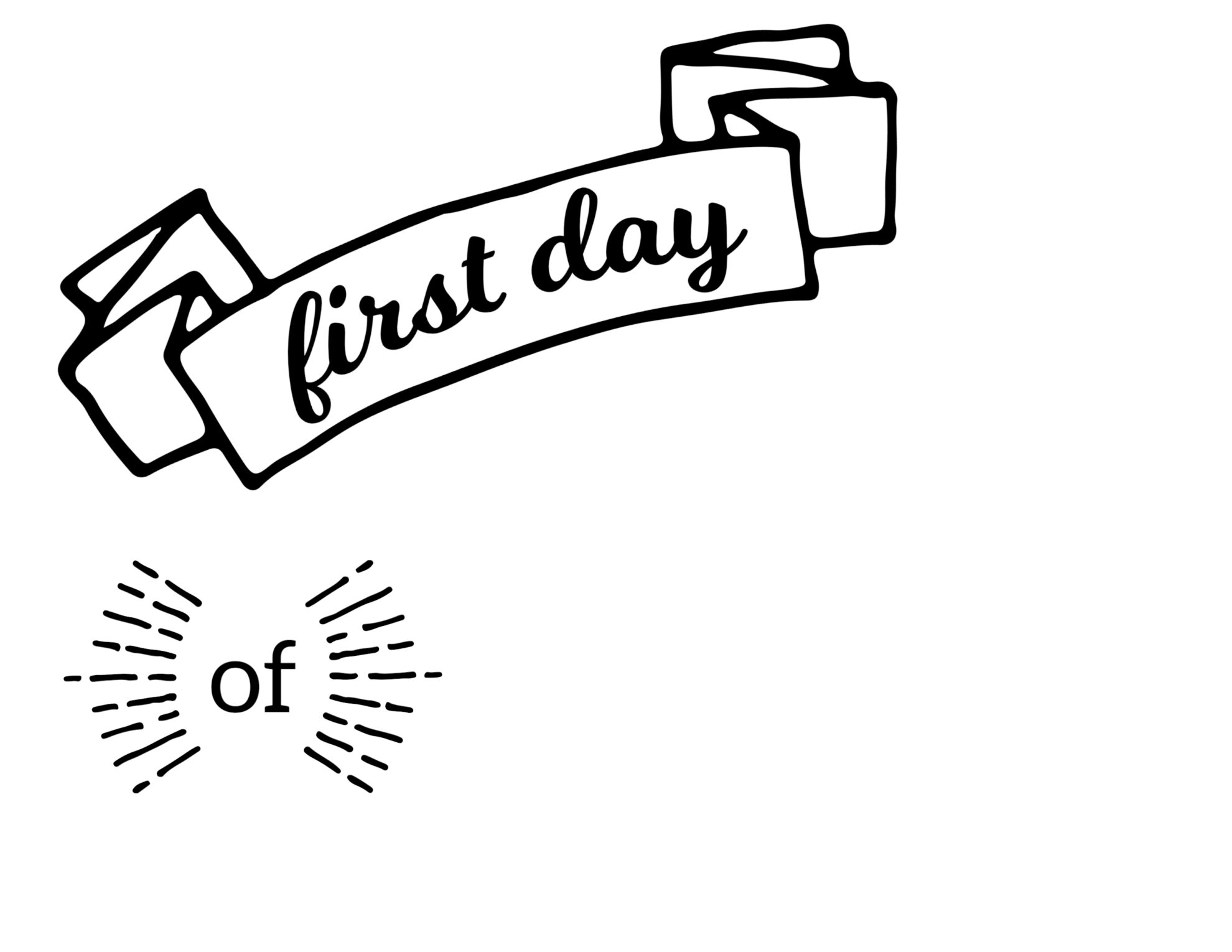 Free Printable First Day Of School Signs Paper Trail Design