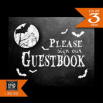 Halloween GUESTBOOK Sign Printable Digital Download Etsy Wedding