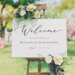 Horizontal Wedding Welcome Sign Printable Welcome To Our Wedding Poster