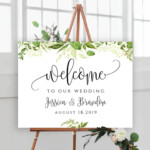 Landscape Welcome To Our Wedding Editable Wedding Signs Welcome Wedding