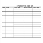 Open House Sign In Sheet Templates 12 Free PDF Documents Download