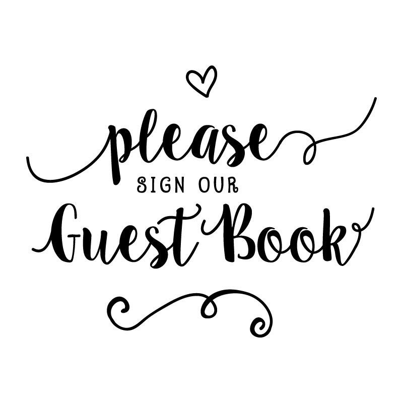 Please Sign Our Guest Book Wedding Sign Decal Shop Wedding Planner 