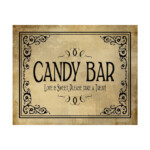 Printable Wedding CANDY BAR Sign 5x7 8x10 Or 11 X 14