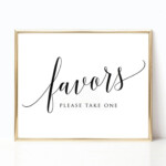 Printable Wedding Favors Sign Printable Wedding Sign Template Editable