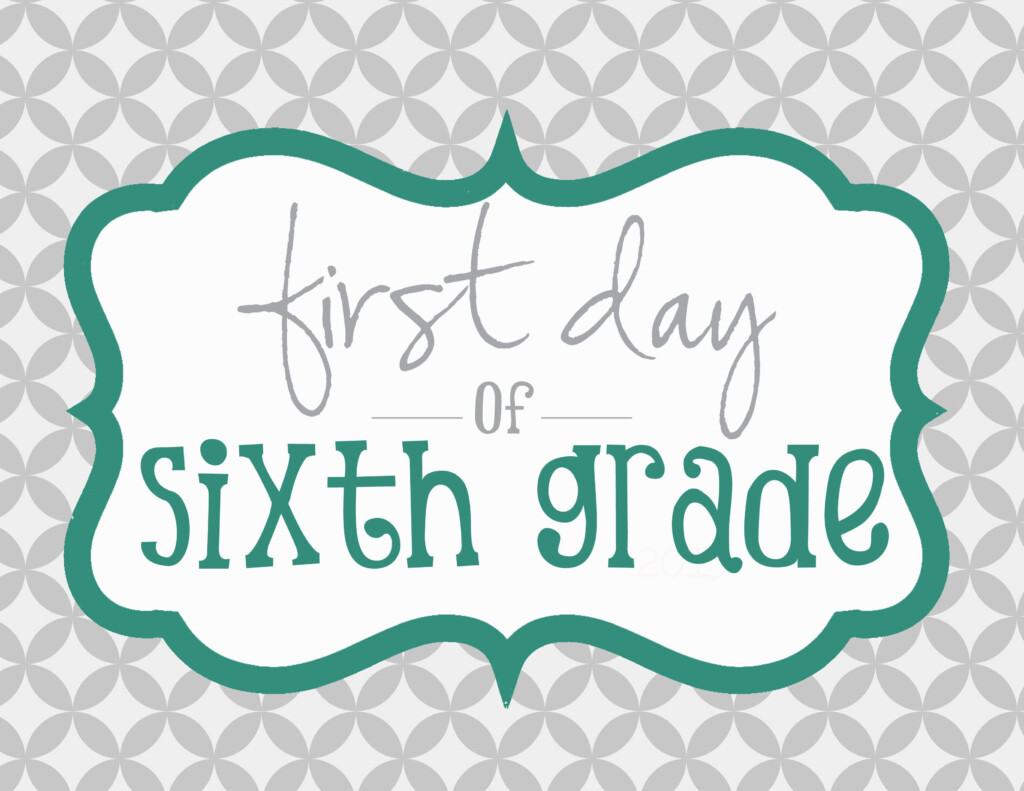 School Signs First Day Printable School Teacher Gifts