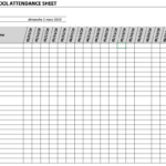 Sunday School Attendance Sheet The Spreadsheet Page