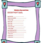 This Valentines Day Party Sign Up Sheet Includes All Necessary Items