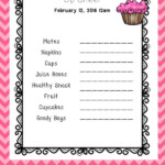 Valentine s Day Party Sign Up Sheet Custom By Happylillearners