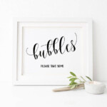 Wedding Bubbles Sign Bubbles Printable Bubbles Wedding Favors Wedding