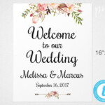 Welcome Wedding Sign Template Wedding Welcome Sign Welcome Wedding