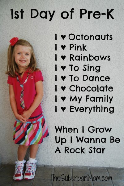 10 First Day Of School Picture Ideas Printables TheSuburbanMom