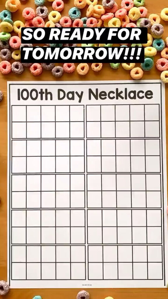 100th Day Of School Activities Kindergarten And First Grade 120 