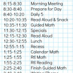 1st Grade Schedule A Day In The Life First Grade Schedule Classroom