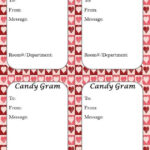 20 Candy Gram Cards Gift Tags Printable Valentines Etsy Candy Grams