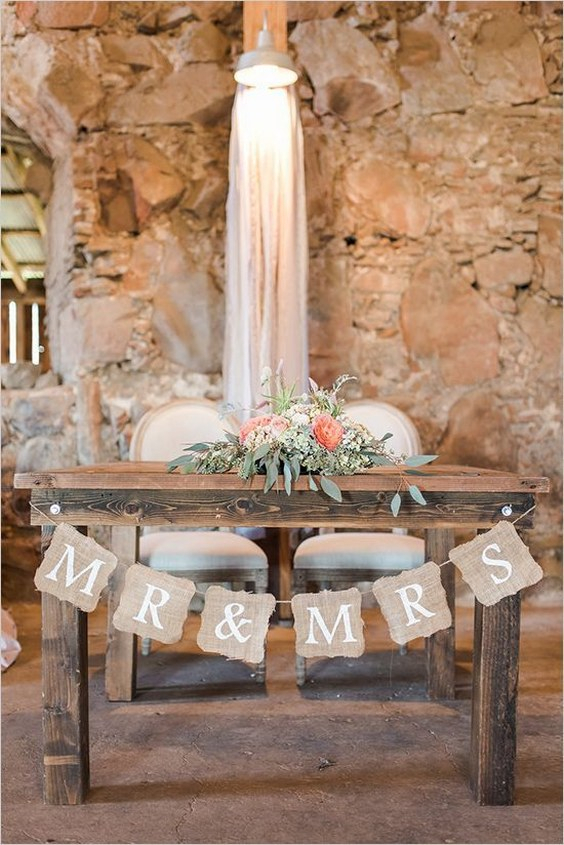 20 Rustic Country Wedding Head Sweetheart Table Ideas Roses Rings